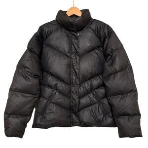 NIKE Sportswear All Black Duck Down Puffer Jacket Kids Coat XL (16-18) Women's L